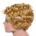 Stema Brown Pixie Cut Machine Made Human Hair Wigs